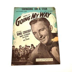 Vintage Sheet Music Swinging On A Star 1944 Bing Crosby Going My Way